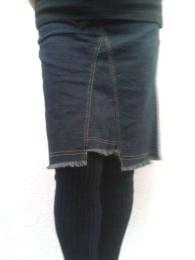 bio cat jeans - Gonna jeans in denim di cotone biologico - blu denim 'rocking'